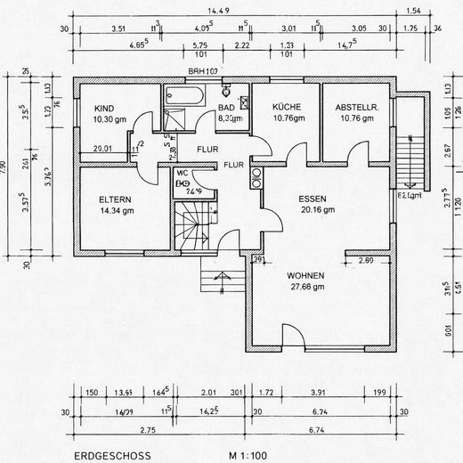 Zwei Häuser, viele Möglichkeiten: Bungalow & vielseitig nutzbares Zweithaus auf großem Grundstück – Grundriss EG Bungalow