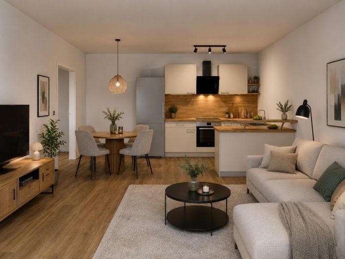 Moderne Neubauwohnung mit Terrasse, Gartenanteil und separatem Eingang – फोटो 1