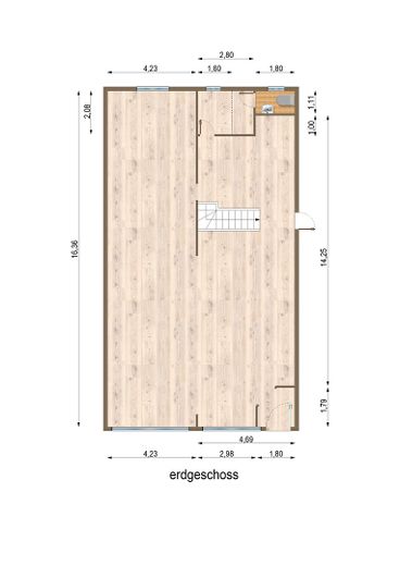 Ladenfläche  EG/KG ges. 208 m² – Erdgeschoss