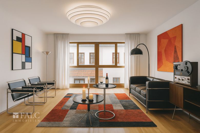 Wohnglück auf vier Ebenen - modernes Reihenmittelhaus in begehrter Lage von Feldmoching – 1. OG Großer Raum Einrichtungsbeispiel