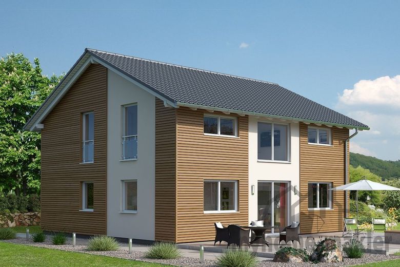 Sichern Sie Ihre Altersvorsorge in einem Neubau-Fertighaus mit Grundstück im Zentrum von Pyrbaum – R100-100_TERRASSE