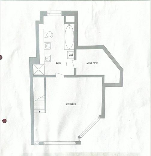 Findorff Atelier Maisonette Mieszkanie – Grundriss Oben