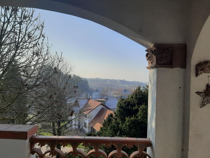 Blick von Balkon i. Rheinebene