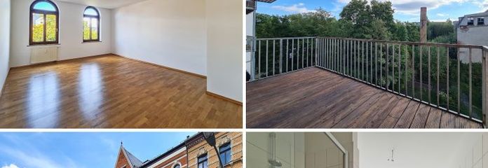 Großzügige Altbauwohnung mit Balkon, Parkett und Tiefgarage in Schloßchemnitz