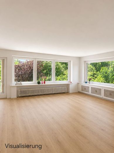 Prima occupazione dopo ristrutturazione di alta qualità – Splendido appartamento di 3 locali con 127 m² e ampio balcone soleggiato – Wohnzimmer