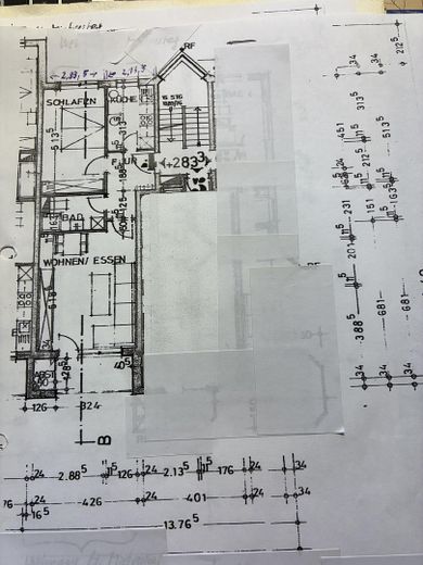 Grundriss der Wohnung