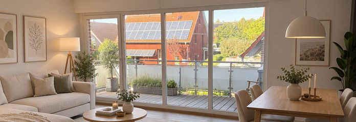 Amplio apartamento dúplex con balcón y jardín propio – Wohnzimmer visualisiert