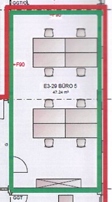 Grün - angebotenes Büro
