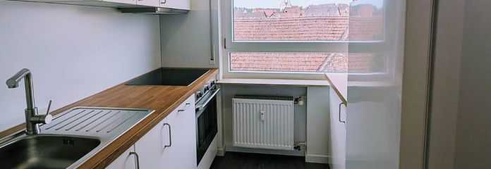 Neue Einbaucküche mit Aussicht