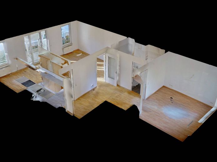 ** Helle 2-Zimmer-Wohnung mit BALKON in Rahlstedt ** – 3D-Ansicht Grundriss