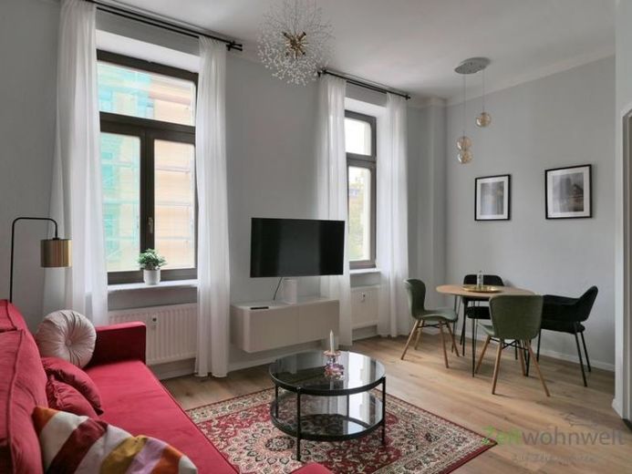 (EF1412_M) Chemnitz: Schloßchemnitz, grazioso appartamento ammobiliato di 2 locali in centro città – Foto 1