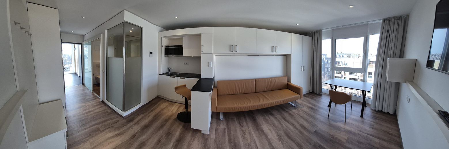 Küche und Wohnbereich