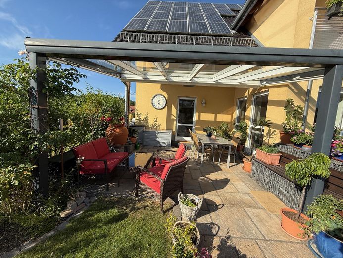 Blick auf die Terrasse