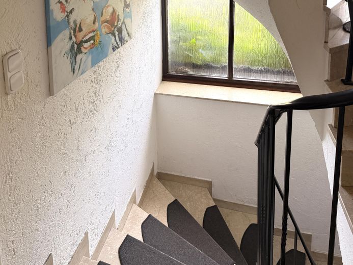 PRIVO DI PROVVIGIONE - casa unifamiliare indipendente in posizione migliore – abitare con giardino su attraente terreno d’angolo – Der Treppenabgang i.d. Keller