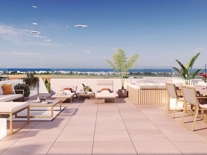 Wunderschöne Penthouse-Wohnungen mit 3 Schlafzimmern, 2 Bädern, Dachterrasse, Tiefgaragenstellplatz und Gemeinschaftspool – Foto 1