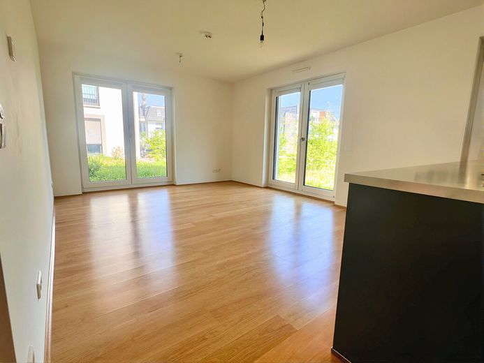 Provisionsfei: bezugsfreie, 3-Zimmer plus - KfW-55-Standard – Wohnzimmer