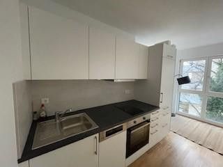 Neubau - helle 1-Zi Whg, voll eingerichtet + vollmöbliert, Bad mit Fenster - ab 12/26 provisionsfrei – Küche