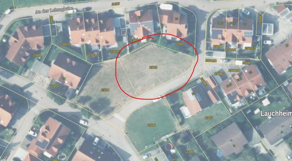 Sin comisión: gran parcela edificable en la agradable zona residencial «Kapellenfeld», Lauchheim – Super Lage und Größe