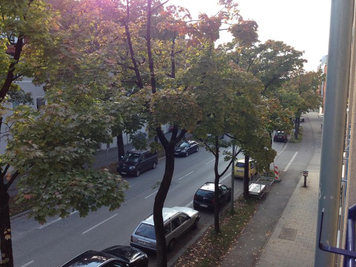 شقة أنيقة من غرفتين بالقرب من محطة مترو U3 آيدنباخشتراسه – Blick vom Balkon