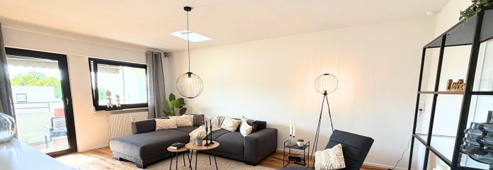 Pełne światła mieszkanie 3,5-pokojowe w Waiblingen – świeżo wyremontowane – Wohnzimmer 