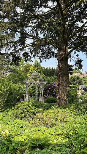 Garten mit Pavillon