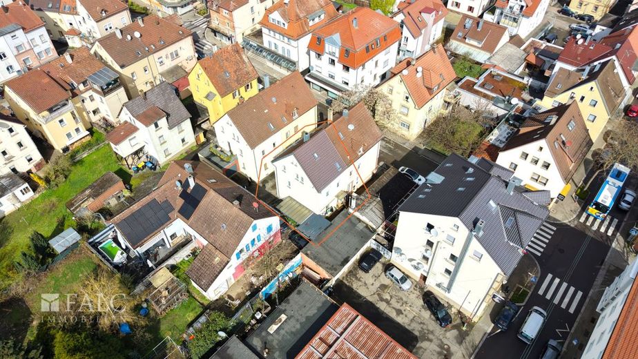 Renovierte Doppelhaushälfte in Altböckingen - FALC Immobilien Heilbronn – Aus der Vogelperspektive