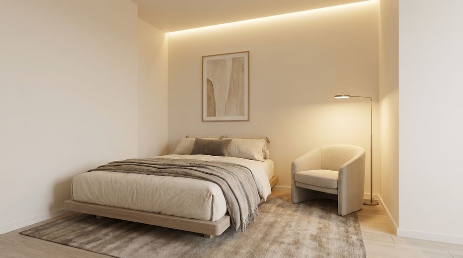 Over 5% rental yield: renovated property in a charming period building for investment or as a home – Visualisierung Schlafzimmer