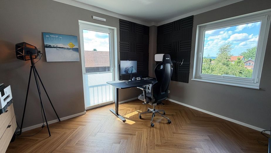 Yeni değerinde masif yapı ev (A+) – ısı pompası, tasarım mutfak ve Wallbox ile, Kulmbach – Arbeitszimmer
