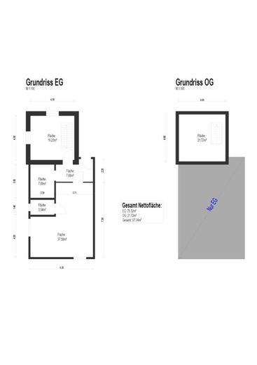 Monteur-Wohnung! 3-Zimmer-Whg. für 6 Personen - dauerhaft mieten = 17,43 EUR /Tag/Person – Grundriss