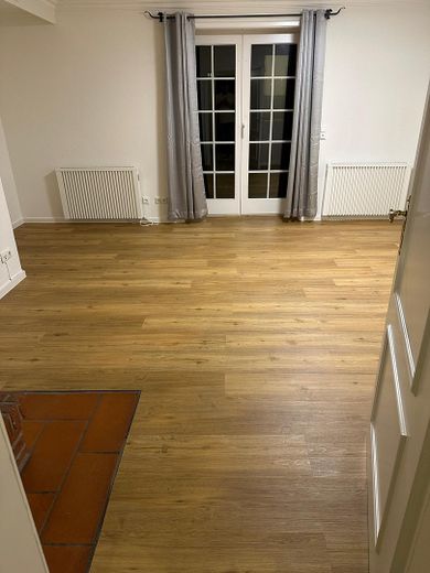 Landhaus auf dem Strampenhof im Zentrum von Bad Bevensen – neue Gardinen im Wohnzimmer