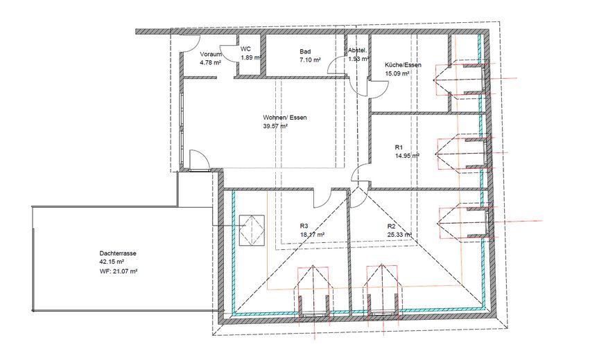 Grundriss Wohnung 4-1