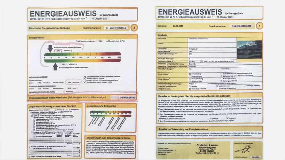 Energieausweis aktuell