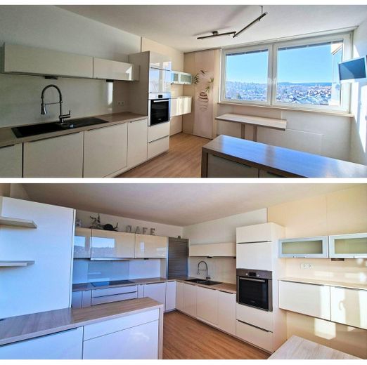 Küche mit Panoramablick