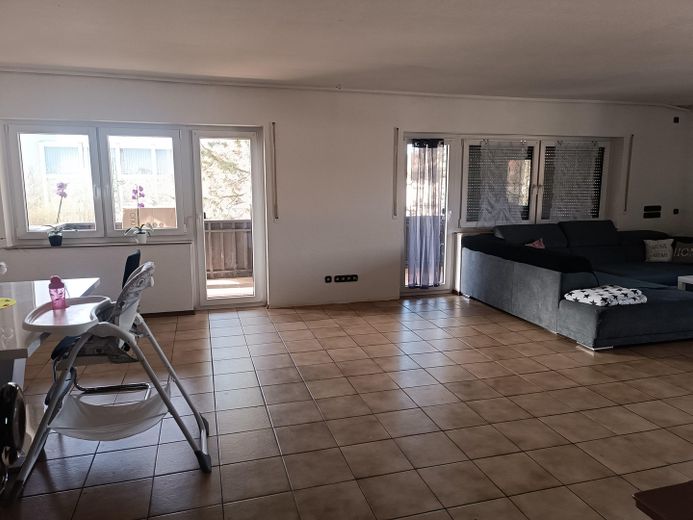 Essecke im Wohnzimmer