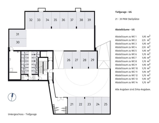 Modernes Loft mit 3,40 m Raumhöhe – Wohnen & Arbeiten in Top-Lage Pasing-Obermenzing – Grundriss TG