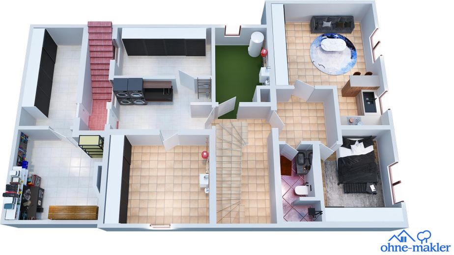 Traumhaus mit Zukunft: Zweifamilienhaus mit Einliegerwohnung, Wärmepumpe & PV-Anlage – KG