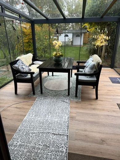 Exclusive country house near Sylt with ambiance & flair – Sitzbereich Wintergarten