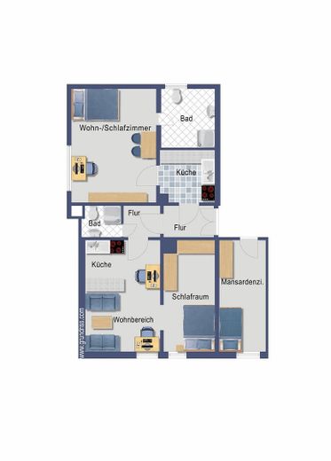 Urokliwa kamienica w Weststadt – dwa apartamenty w jednym mieszkaniu – Zdjęcie 19