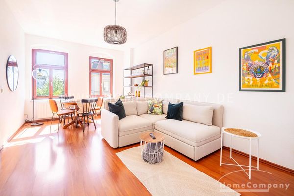 27458 HomeCompany Dresden Möbliert/Furnished 2-Zimmer-Wohnung in Dresden-Pieschen mit Balkon max. 2 Personen