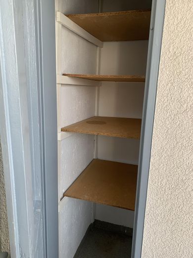 Stauraum auf dem Balkon