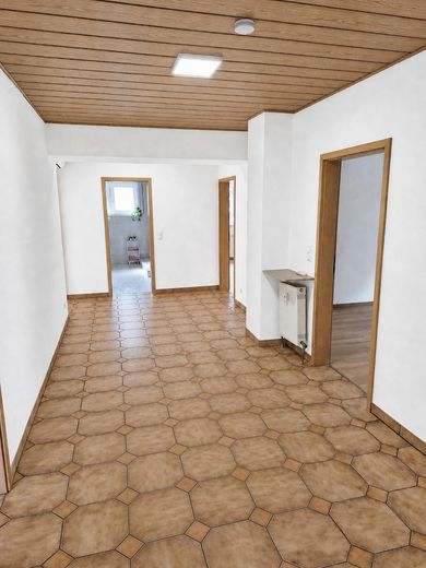 Großzügige 4-Zimmer-Wohnung mit Balkon, EBK & Klimaanlage – Flur