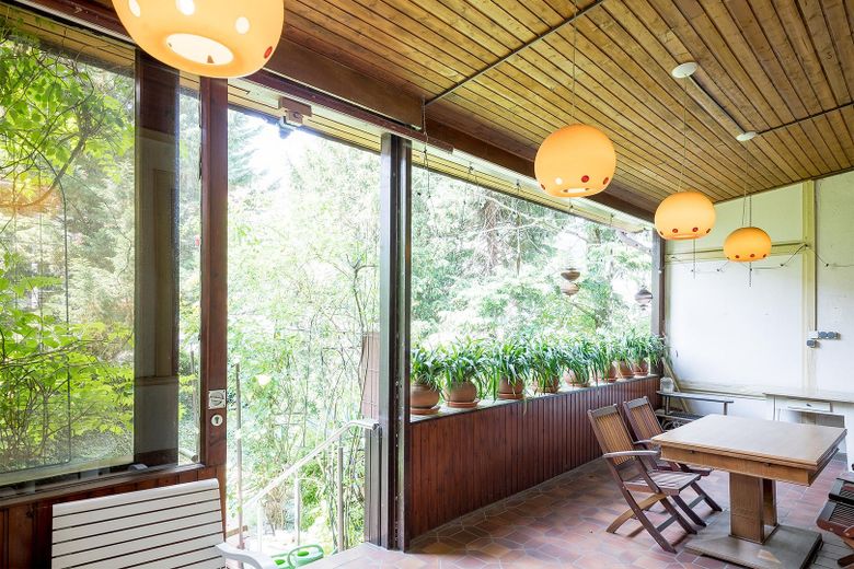 Veranda mit Gartenblick