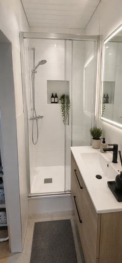 Helle 3-Zimmer-Wohnung in Untertürkheim mit Wohlfühlcharakter – Dusche Visualisierung 