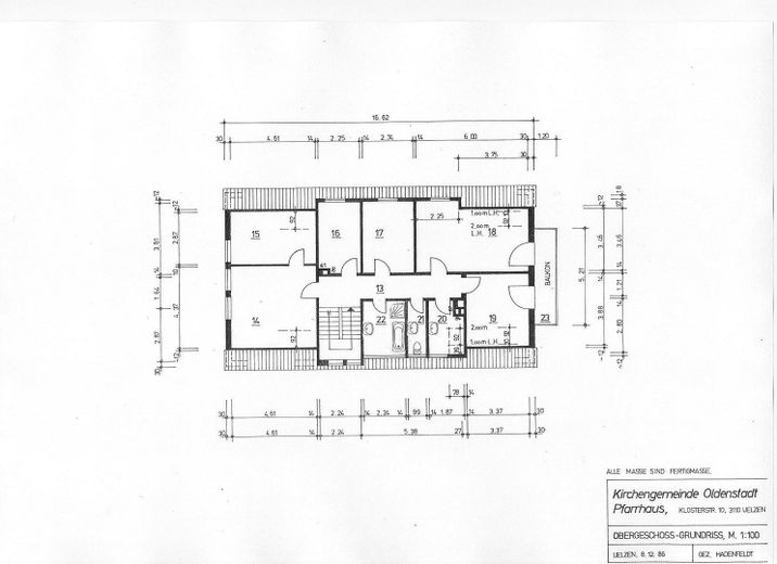 Ehemaliges Pfarrhaus in Oldenstadt zu verkaufen – Grundriss Obergeschoss