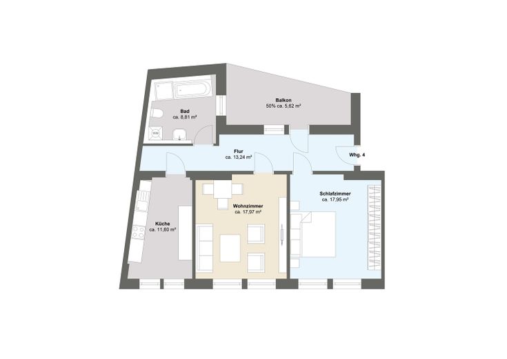 Gemütliche 2-Zimmer-Wohnung in Meißner Altstadt (mit Balkon) - frisch renoviert! – Photo 10