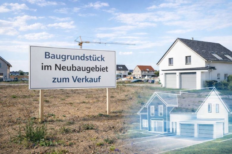 Attraktives Baugrundstück mit ca. 1.055 m² im Mischgebiet - vielseitig bebaubar in Hitzhofen-Hofstetten! – Visualisierung - Beispielbebauung
