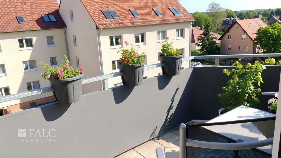 Top 2-Zimmerwohnung in sehr schöner Lage beim Großen Plessower See – 13 Balkon