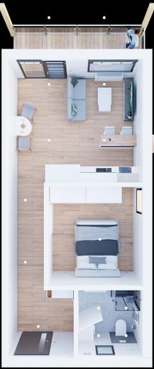 Grundriss Wohnung außen rechts