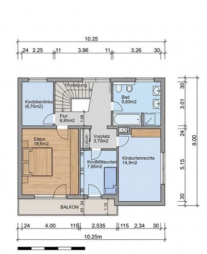 624m² Grundstück * ruhige zweite Reihe * Südgarten * 5 Zimmer * provisionsfrei – Foto 15