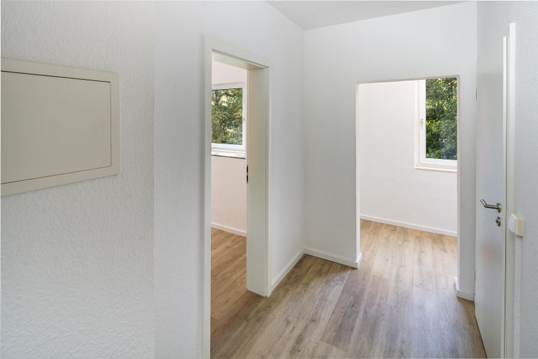 Flur hell und luftig